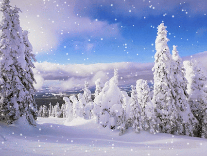 Weihnachtsbilder mit Schneefall - Gif-Animation 6