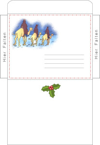 Briefumschlag für Weihnachten