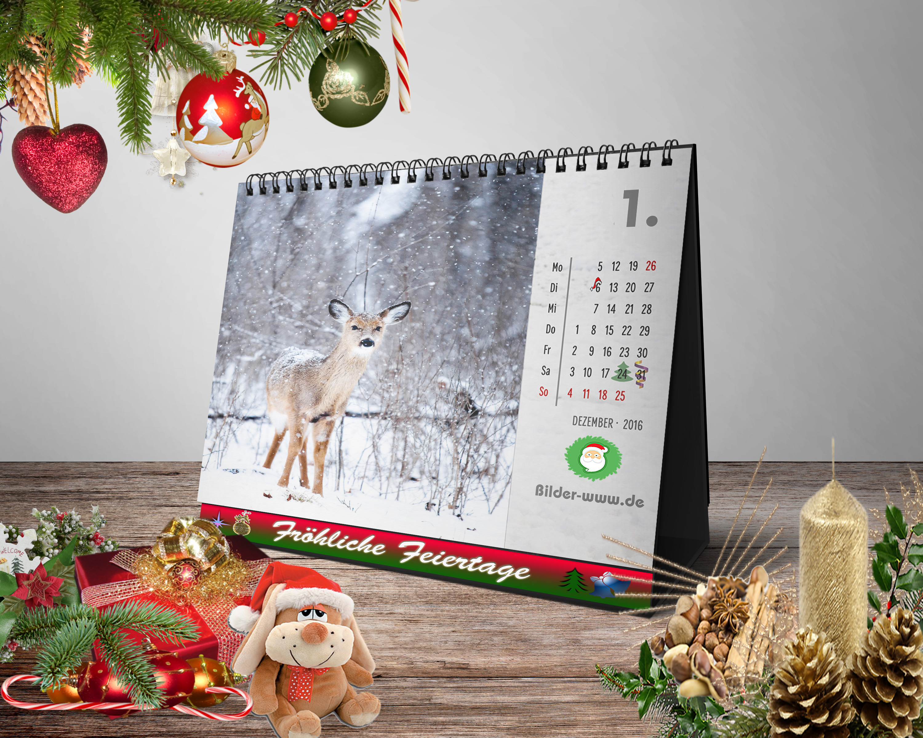 Weihnachtsbilder Kalenderblatt