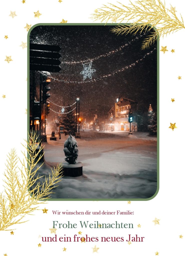 Wunderschöne Weihnachtsgrußkarten zum Download,  Frohe Feiertage